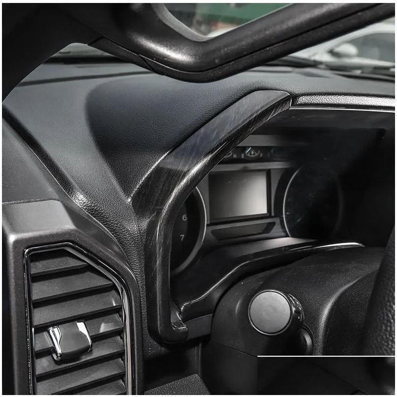 Other Interior Accessories Abs Dashboard Trim Decoration For Ford F150 F250 F350 Super Duty Interior Accessories Drop Delivery Automob Dhuhf