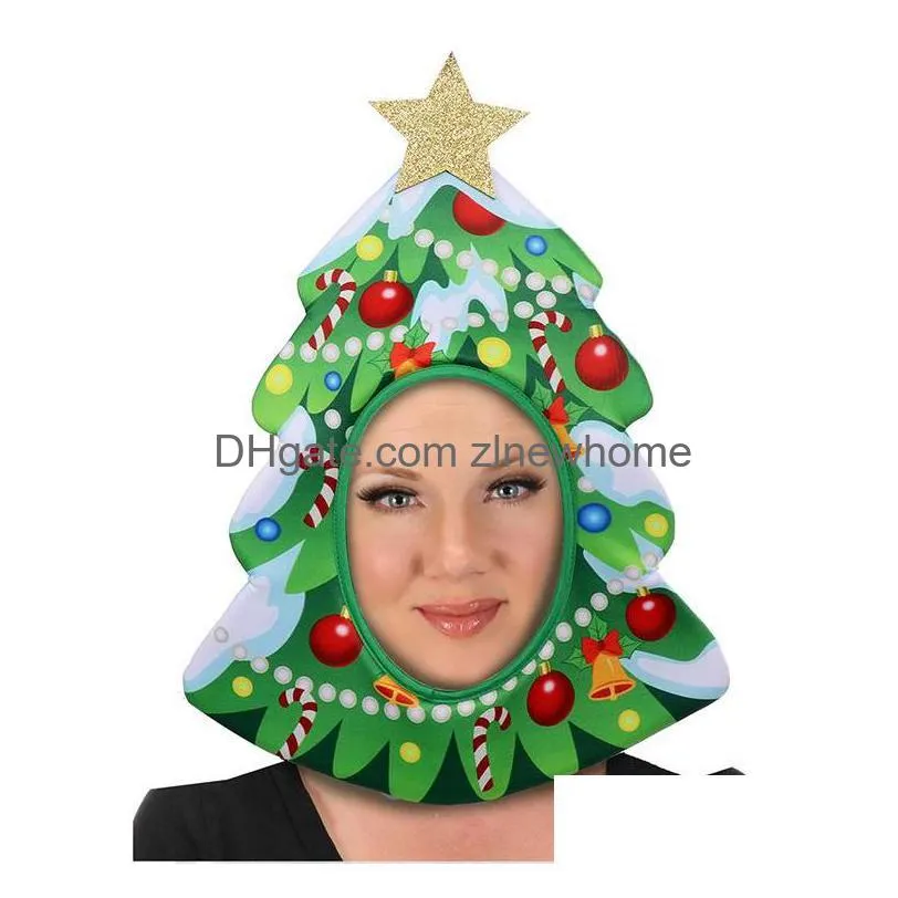 christmas decorations cosplay holiday party dance performance props headgear hat festival year headwear