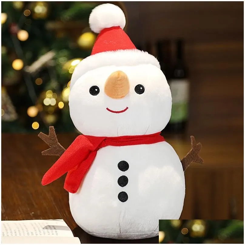 Stuffed & Plush Animals Plush Toys Santa Claus Elk Snowman Doll Christmas Pillow Childrens Drop Delivery Toys Gifts Stuffed Animals Pl Dhqtn