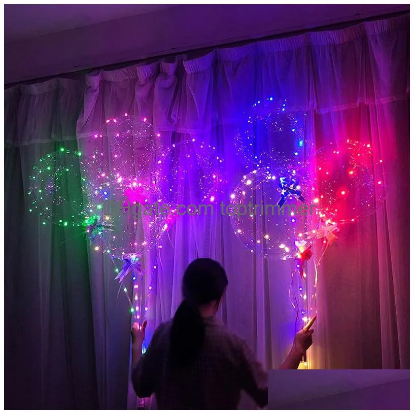 party decoration multicolor color led balloons novelty lighting bobo ball wedding balloon support backdrop decorations light baloon weddings night