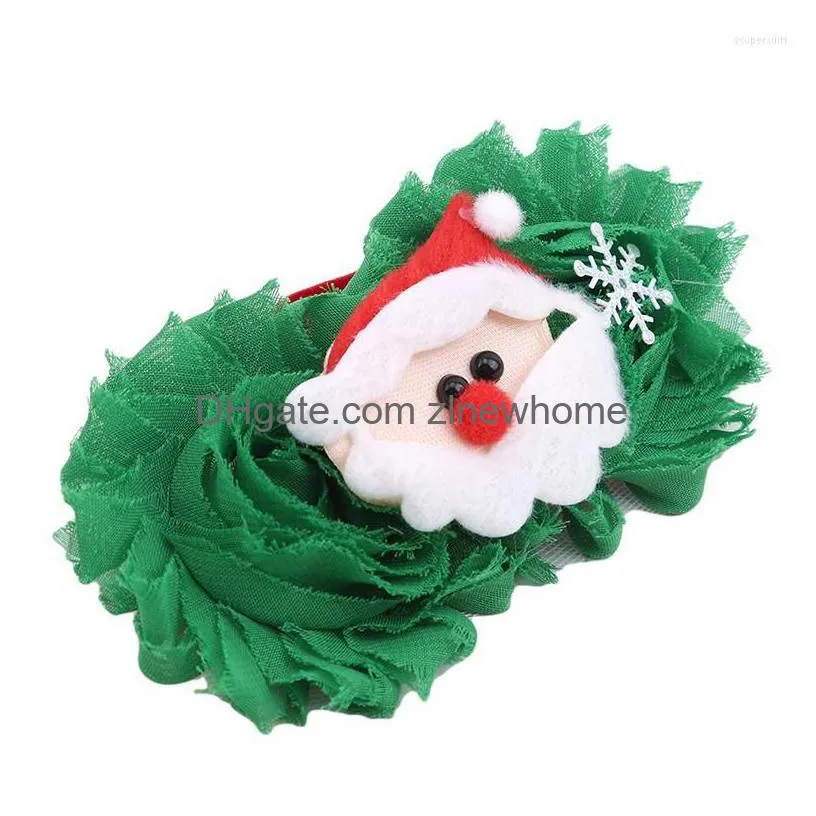 christmas decorations baby headband santa xmas hair band clasp headwear head hoop gift for child