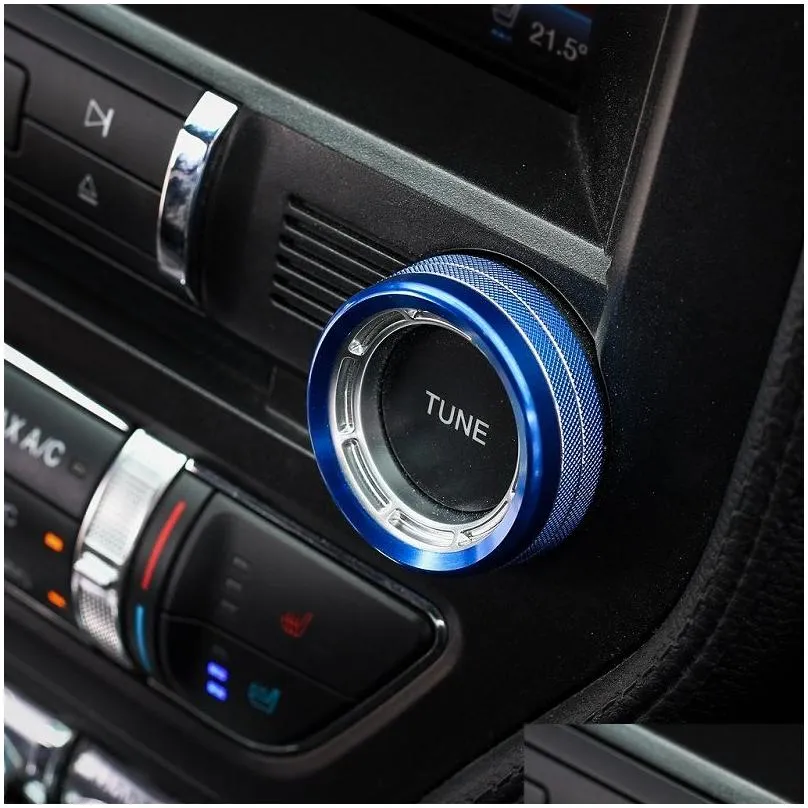 Other Interior Accessories Car Air Conditioner Conditioning Switch Decoration Ring Aluminum Alloy For Ford Mustang Add Styling Interio Dhazg
