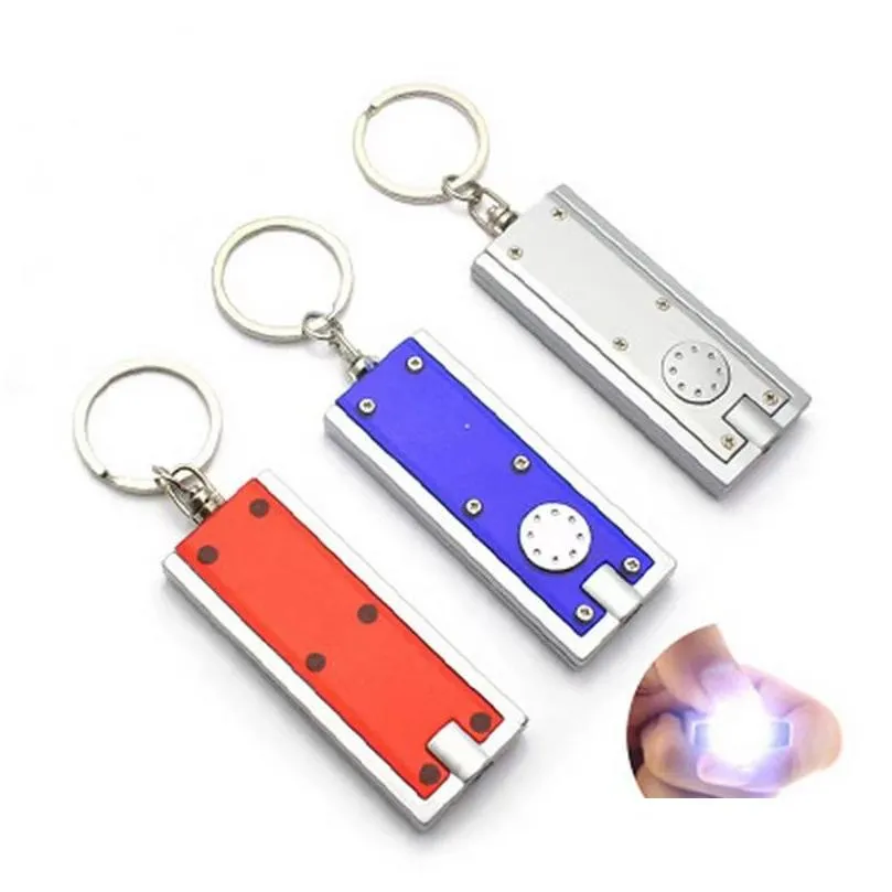 Party Favor Led Keychain Light Type Key Chain Lights Keyring Creative Gifts Mini Flashlight Keychains Home Garden Festive Party Suppli Dht3M