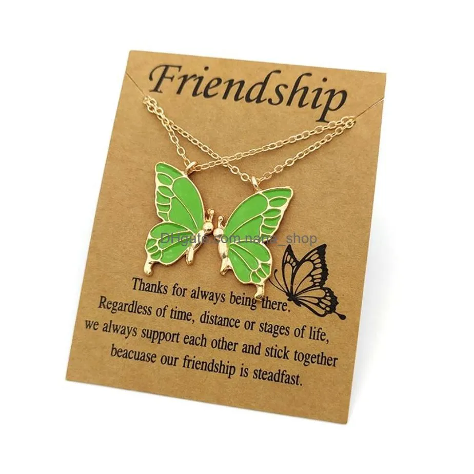 Beauty Butterfly Pendant Necklaces for Women Girl Special Gift for Mother Daughter Fine Chain Chokers Sister Friend gifts