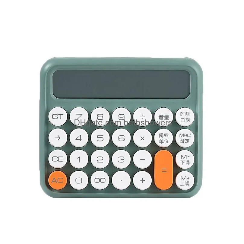 wholesale calculators boutique stationery small square personalized large lcd screen solar office school dual portable 230104