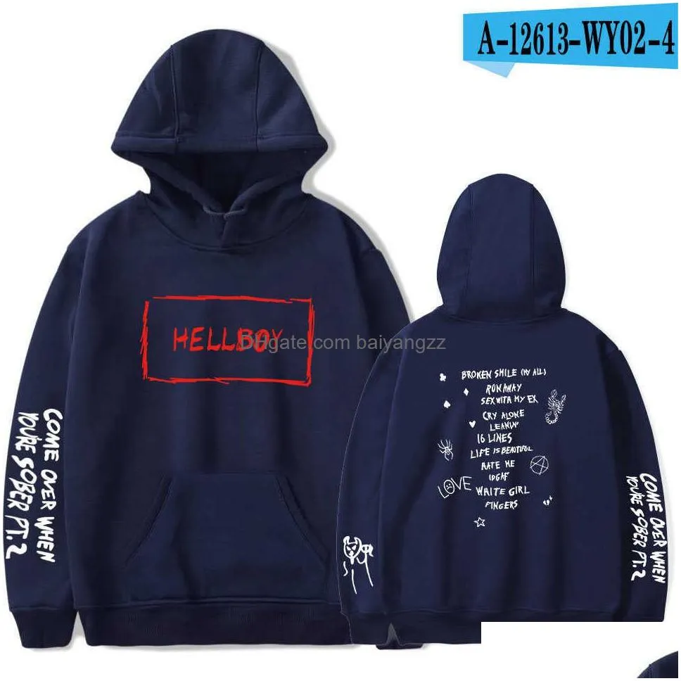 Lil peep in outlet hellboy hoodie