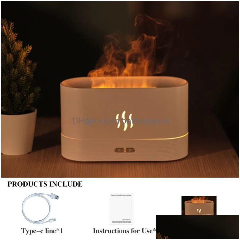  oils diffusers flame air humidifier ultrasonic aromatherapy humidifiers volcano mist maker fragrance oil aroma difusor