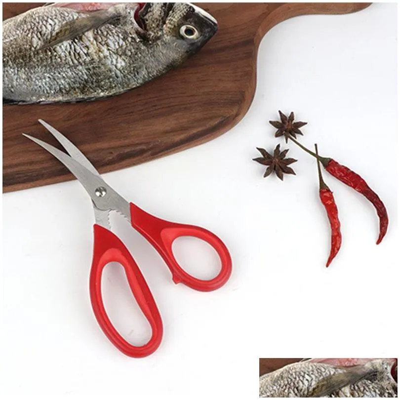 Scissors Lobster Shrimp Crab Seafood Scissors Shears Snip Shells Kitchen Tool 7X3.5Inch Home Garden Tools Hand Tools Dhxfr