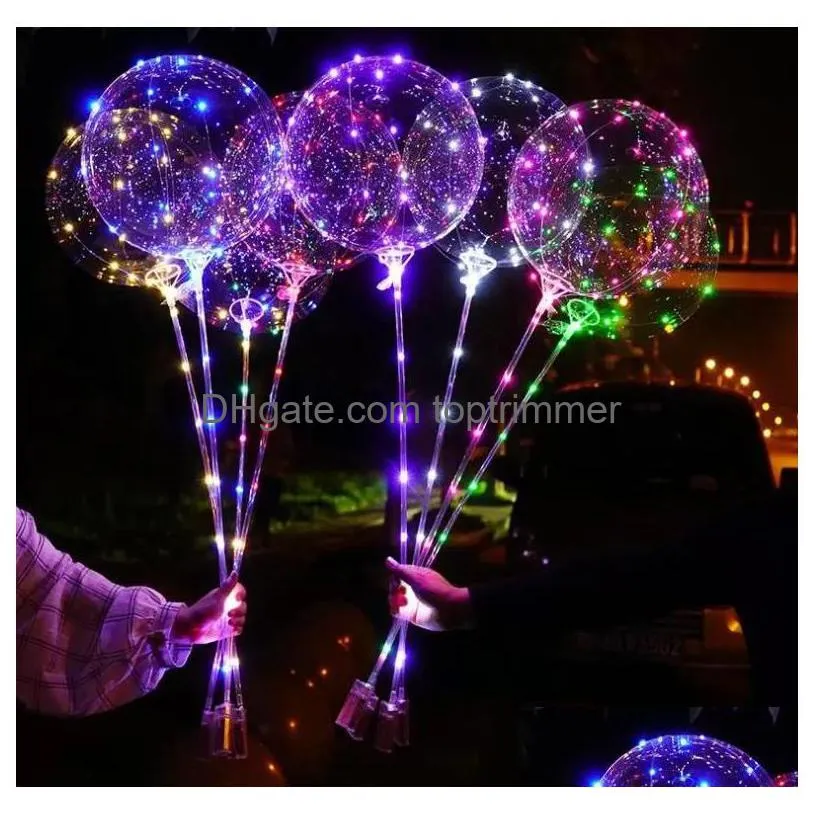 party decoration led bobo balloon  string balloon light for christmas halloween birthday balloons