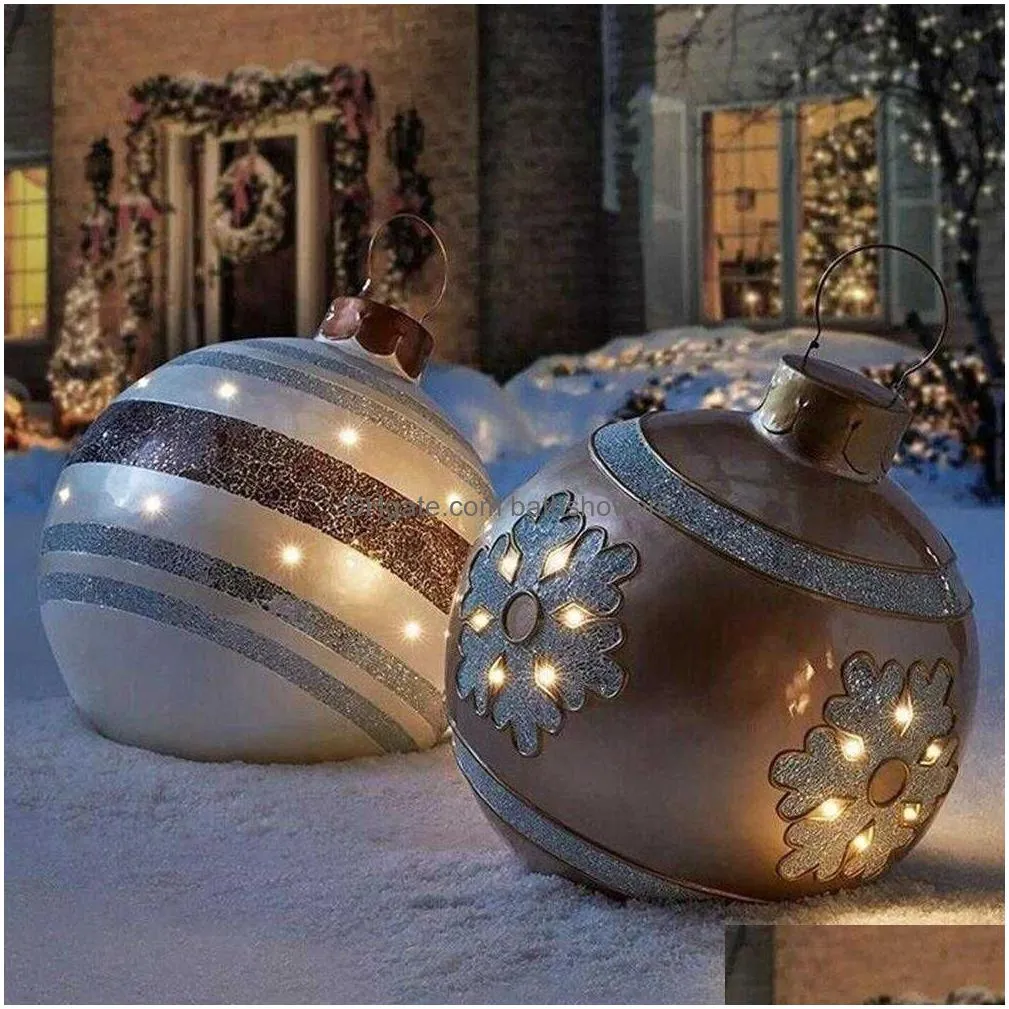 christmas decorations 60cm christmas balls christmas tree decorations outdoor atmosphere iatable toys for home decor ball xmas gift new year 2022