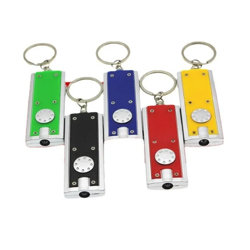 Party Favor Led Keychain Light Type Key Chain Lights Keyring Creative Gifts Mini Flashlight Keychains Home Garden Festive Party Suppli Dht3M