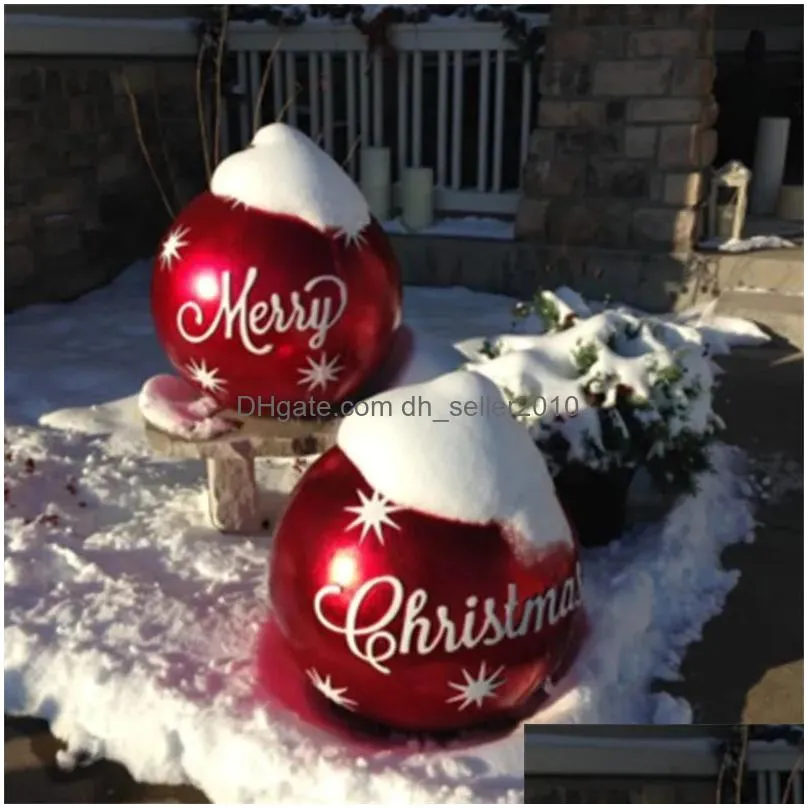 Christmas Decorations 60CM Outdoor Inflatable Ball Made PVC  Large s Tree Toy Xmas Gifts Ornaments