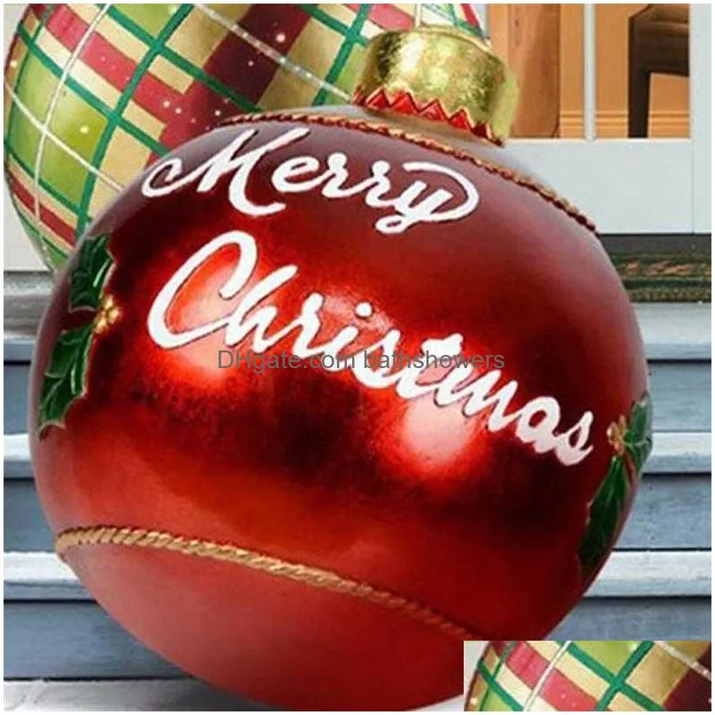 gift christmas decorations 60cm large year pvc balls tree new xmas hristmas for home outdoor inflatable toys 2022 g220925