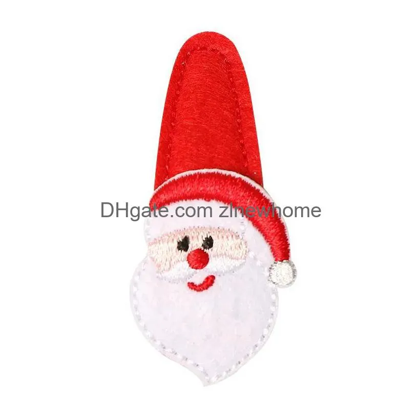 christmas hair clips children cartoon bangs bb clip party decoration hairpin new year gift headwear