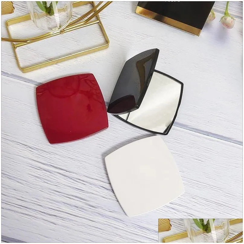 Mirrors Mirror Foldable Carry Small Makeup With You Double Beauty Home Drop Delivery Home Garden Home Decor Dhmwe