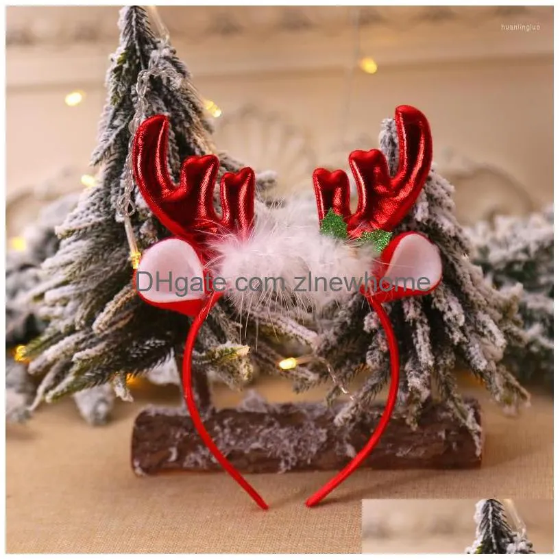 christmas decorations decoration party cosplay headbands xmas home decor kids adult headwear reindeer ornaments natal