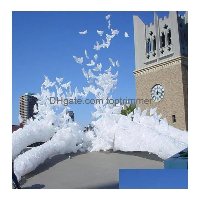 wedding white  helium balloons christening party funeral memorial ceremony birthday event entrance decor biodegradable favor