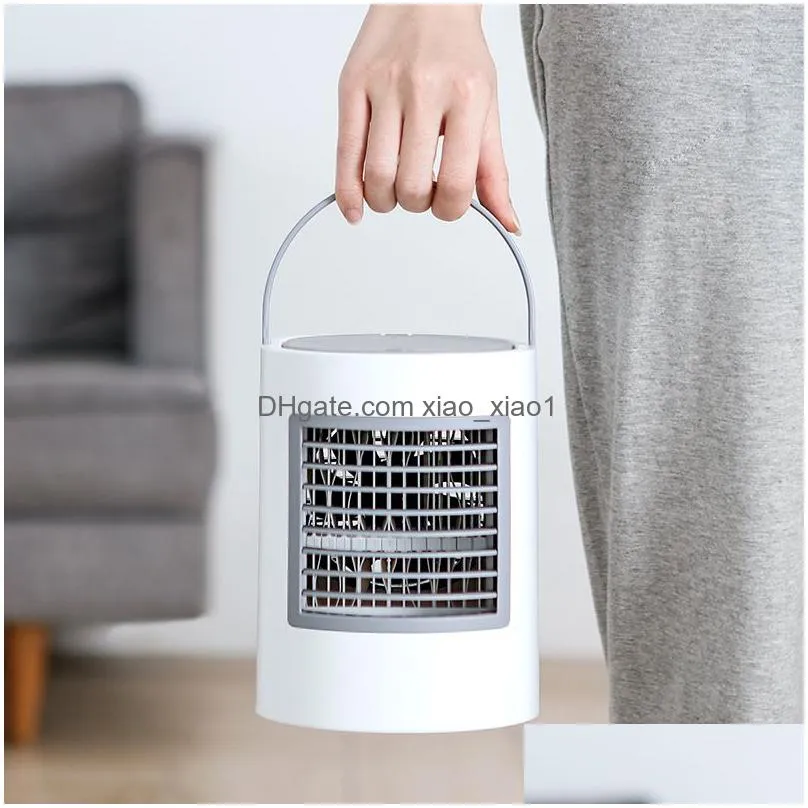 summer high fashion mini portable movable hand air conditioner refrigeration fan air cooler usb chargable cooling humidifier fast