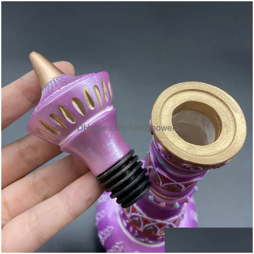 decorative objects figurines jeannie bottle mirrored rich purple i dream of jeannie genie bottle draca resin handicraft ornament purple