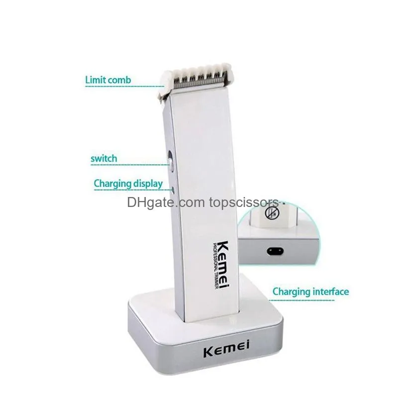 Rechargeable Trimmer Electric Hair Cutting Machine Hair Professional Clipper KM-619