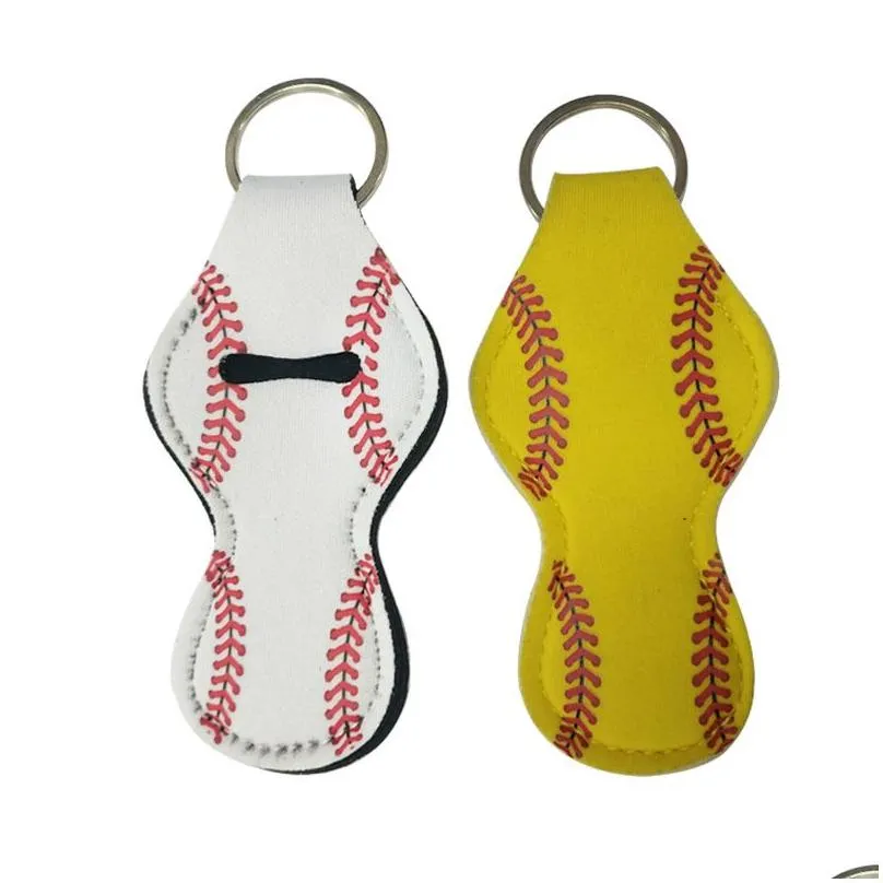 Party Favor Baseball Basketball Neoprene Holder Keychain Girl Lipstick Valentines Home Garden Festive Party Supplies Event Party Suppl Dhyhc