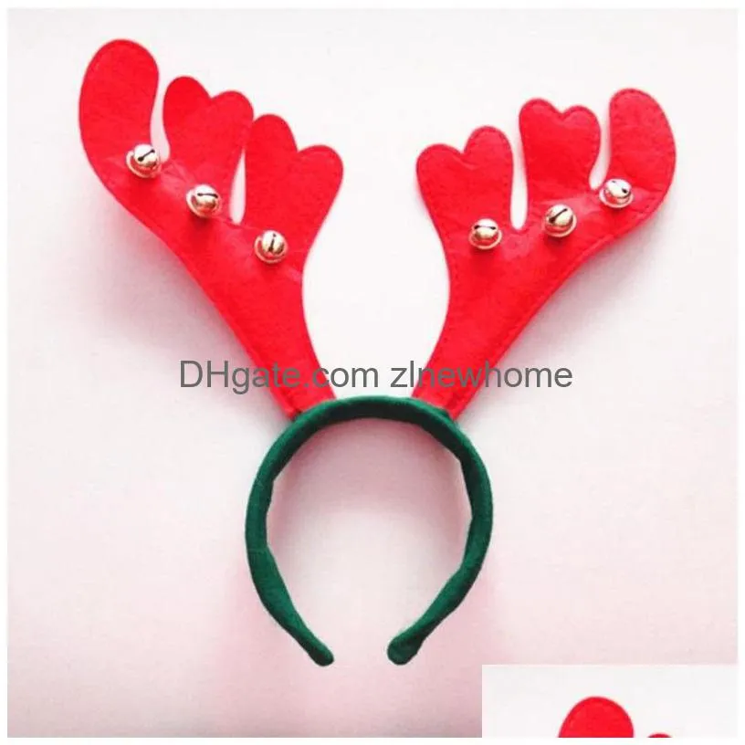 antlers costume headband xmas party santa reindeer elk headwear hair hat christmas cap xmas kids gift