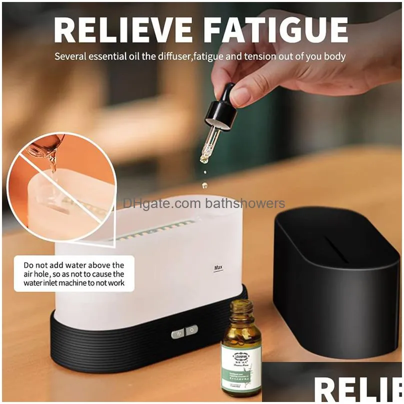  oils diffusers flame air humidifier ultrasonic aromatherapy humidifiers volcano mist maker fragrance oil aroma difusor