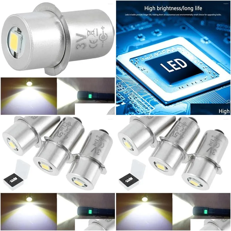 Led Bulbs P13.5S Bb 3V/4.5V/6V 200Lm 6000K Cold White Light Led Torch 360ﾰLighting Angle Replacement Drop Delivery Lights Lighting Lig Dhapl