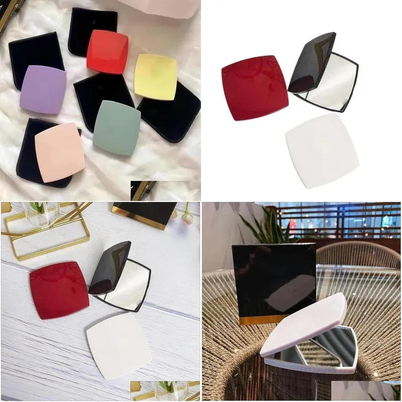 Mirrors Mirror Foldable Carry Small Makeup With You Double Beauty Home Drop Delivery Home Garden Home Decor Dhmwe