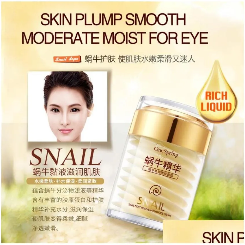 other health beauty items 60g onespring natural snail cream facial moisturizer face lifting firming skin care drop delivery dhuxe