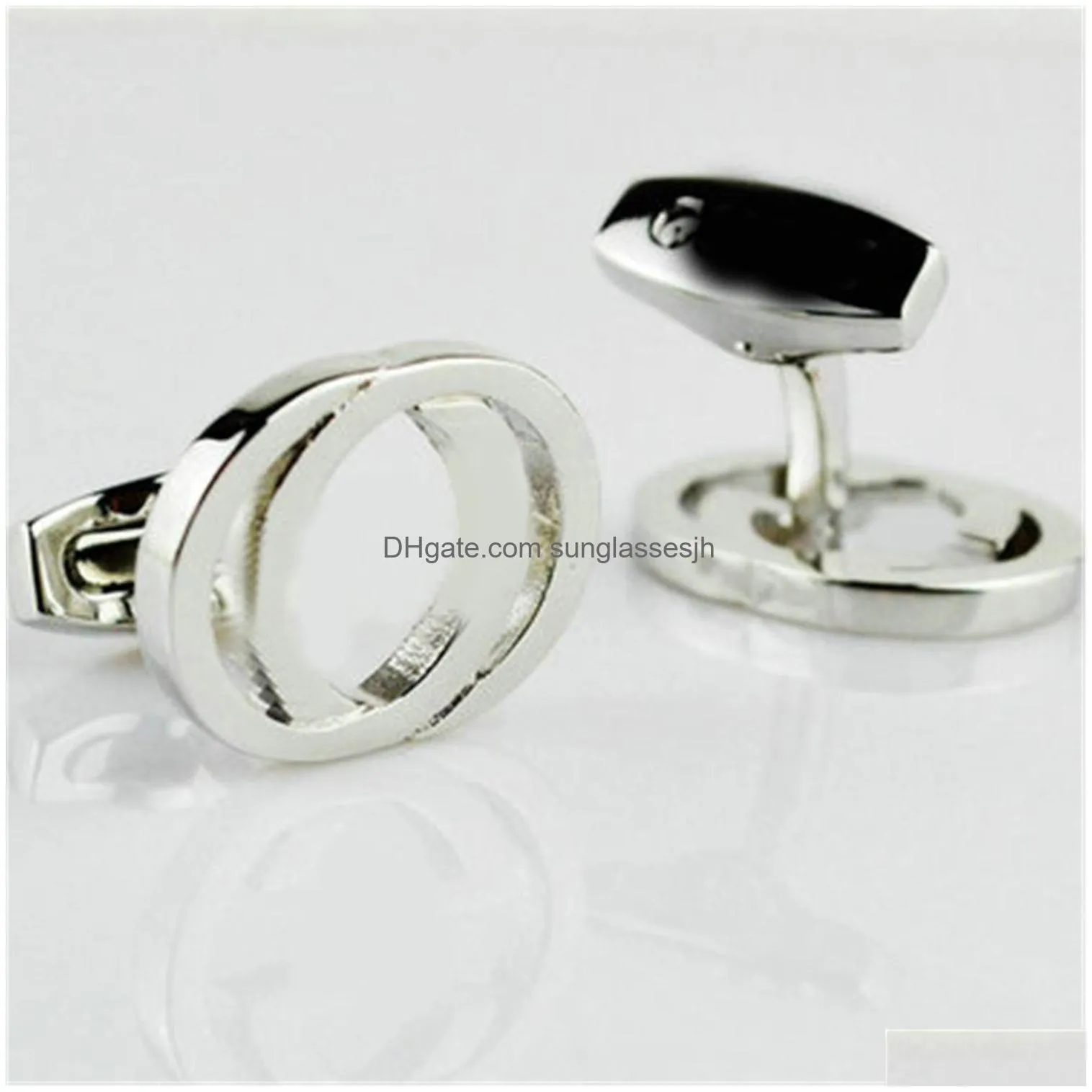 luxury designer cuff link fashion jewelry men classic letters cuff links shirt accessories wedding gifts cufflinks