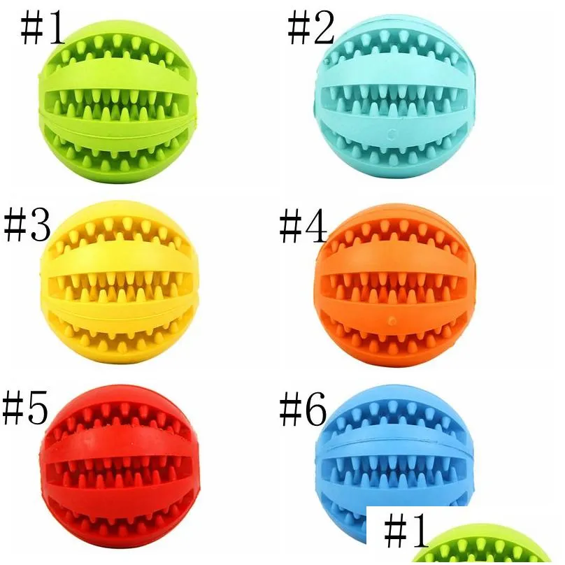 Rubber Chew Ball Dog Toy Training Toys Toothbrush Chews Food Balls Pet Product Drop Ship LYX70