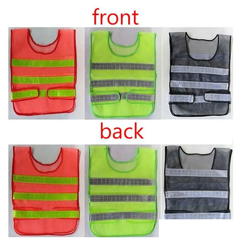 wholesale reflective vest safety clothing hollow grid vests high visibility warning safety working construction traffic