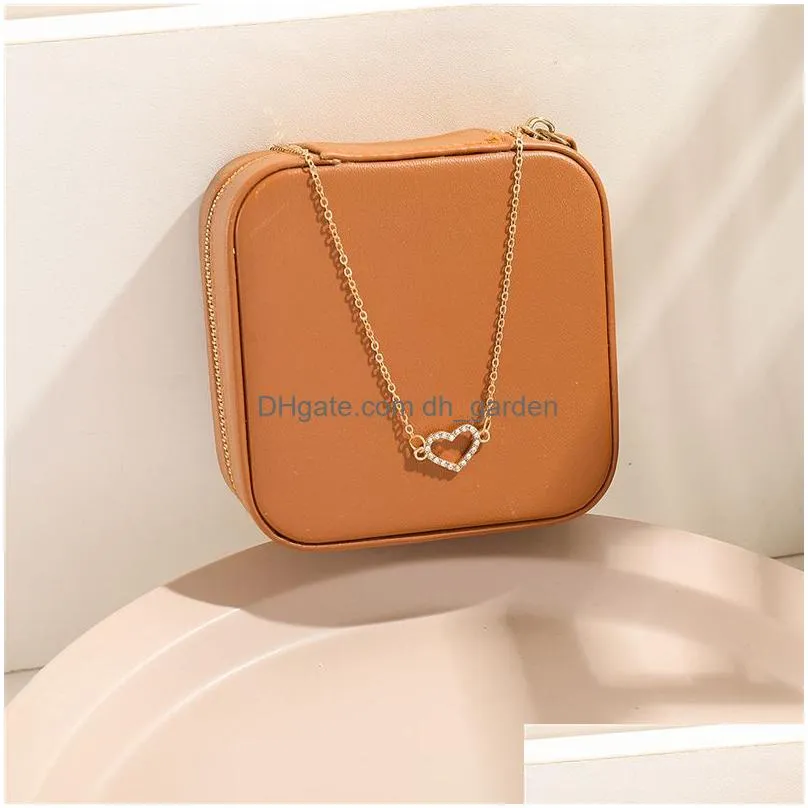 Pendant Necklaces Sier Plated Butterfly Necklace Ladies Exquisite Double Layer Clavicle Drop Delivery Jewelry Necklaces Penda Dhgarden Otv26