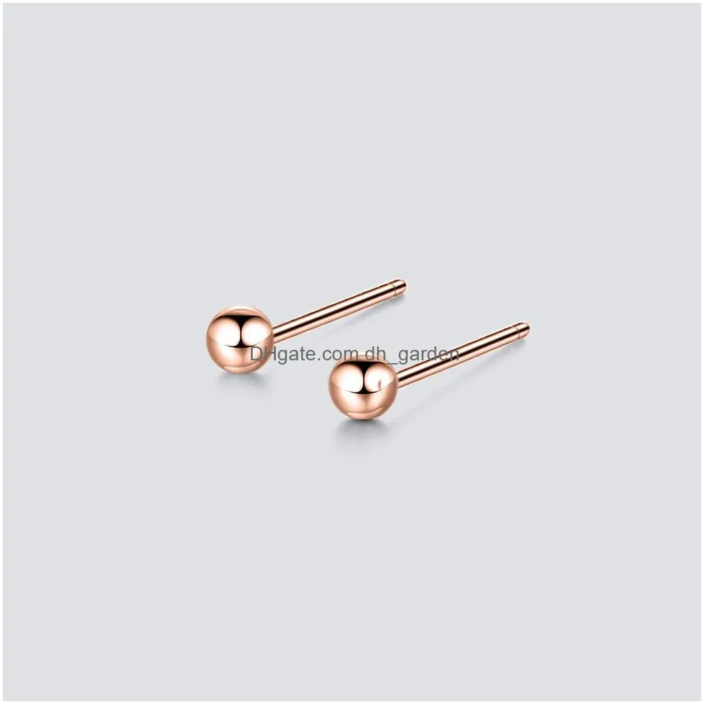 Stud M Ball Small Stud Earring For Women Simple Stainless Steel Earrings Set Fashion Jewelry Drop Delivery Jewelry Earrings Dhgarden Oteiv