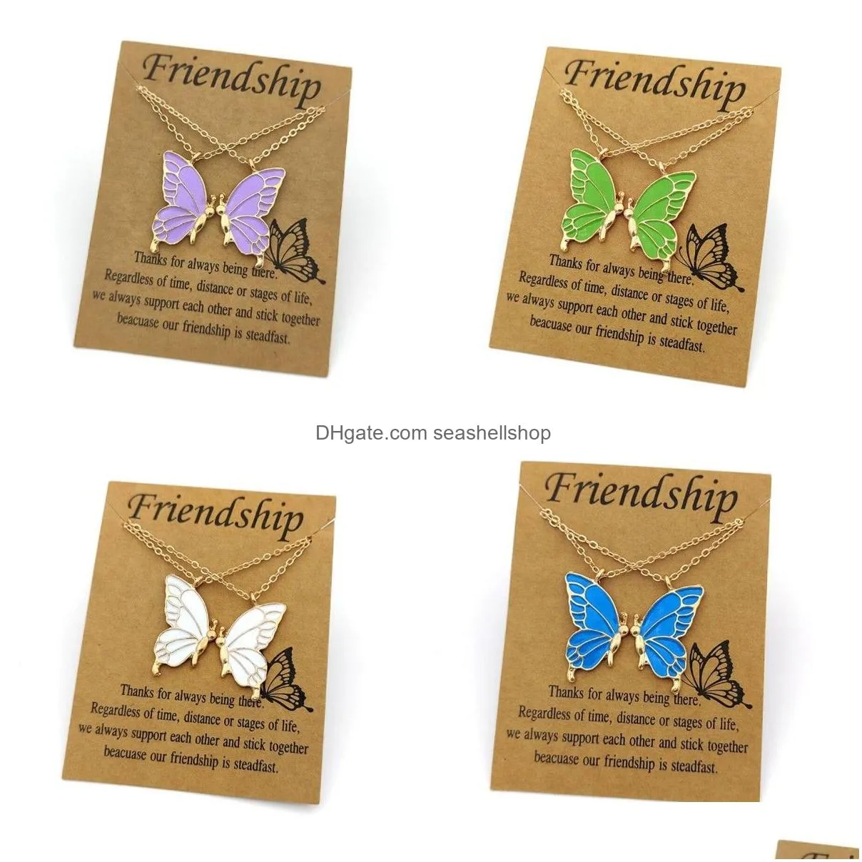 beauty butterfly pendant necklaces for women girl special gift for mother daughter fine chain chokers sister friend gifts