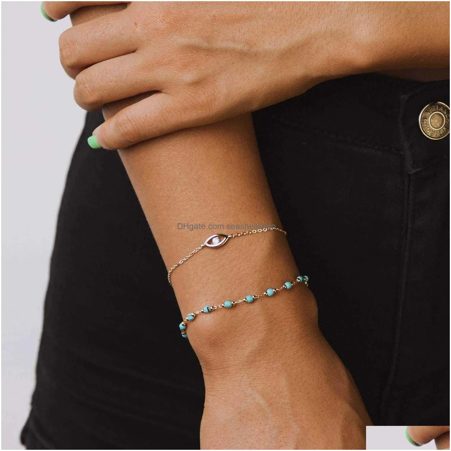 mevecco gold plated bracelet 18k gold plated handmade cute satellite diamond cut oval and round beaded rope chain exquisite bracelet for
