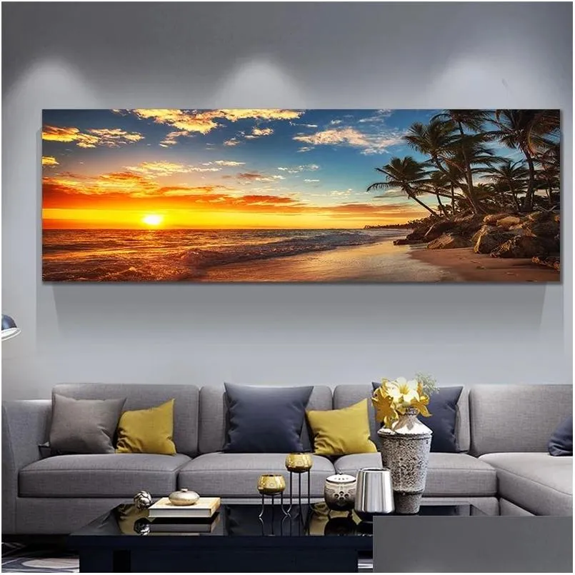 canvas prints bedroom painting seascape tree modern home decor wall art for living room canvas painting landscape pictures