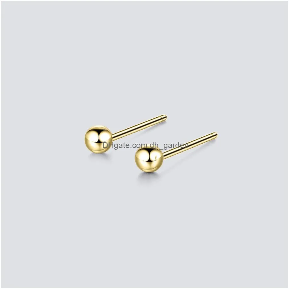 Stud M Ball Small Stud Earring For Women Simple Stainless Steel Earrings Set Fashion Jewelry Drop Delivery Jewelry Earrings Dhgarden Oteiv