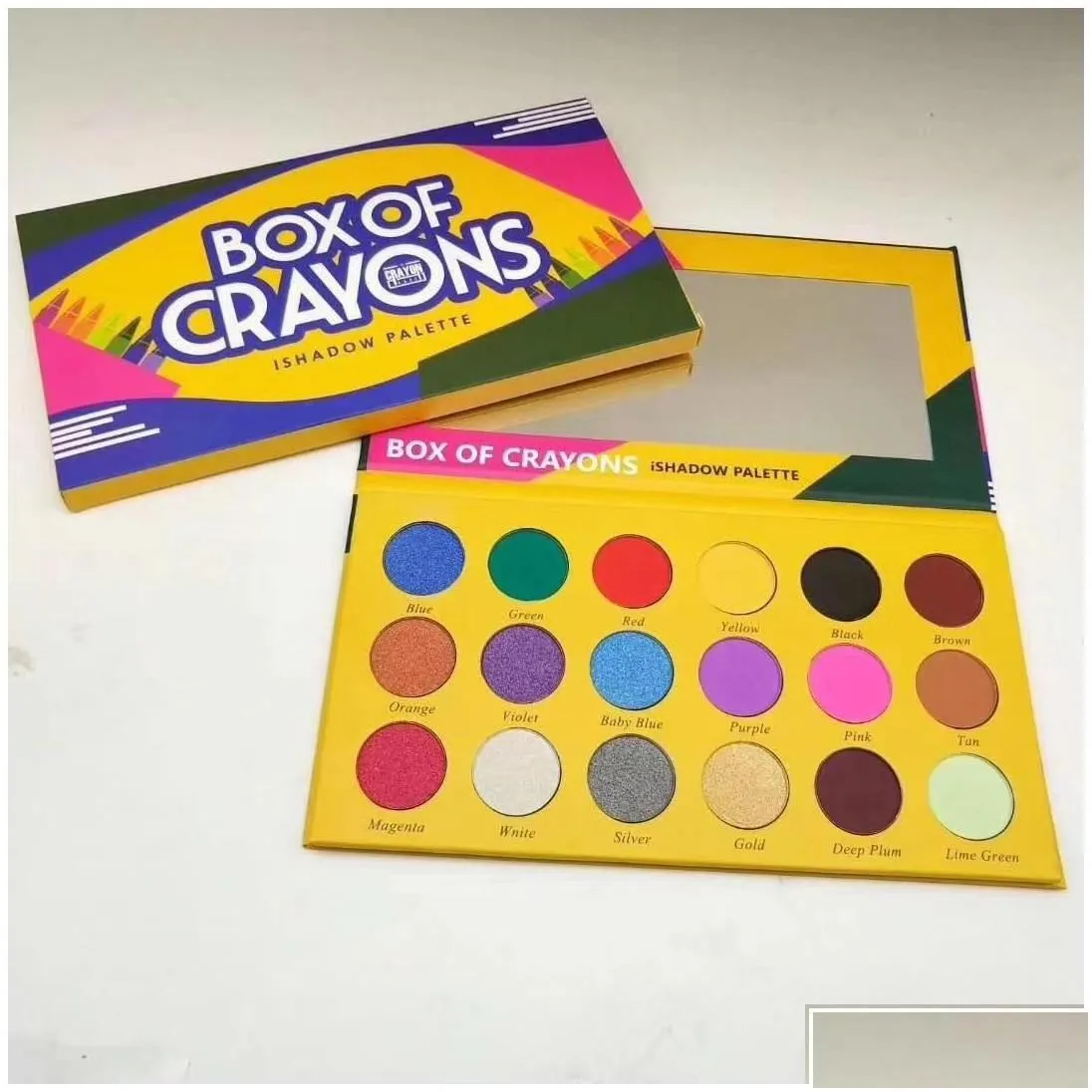 Eye Shadow Box Of Crayons Eyeshadow Palette 18 Color Shimmer Matte Makeup Eyes Drop Delivery Health Beauty Dhtrn