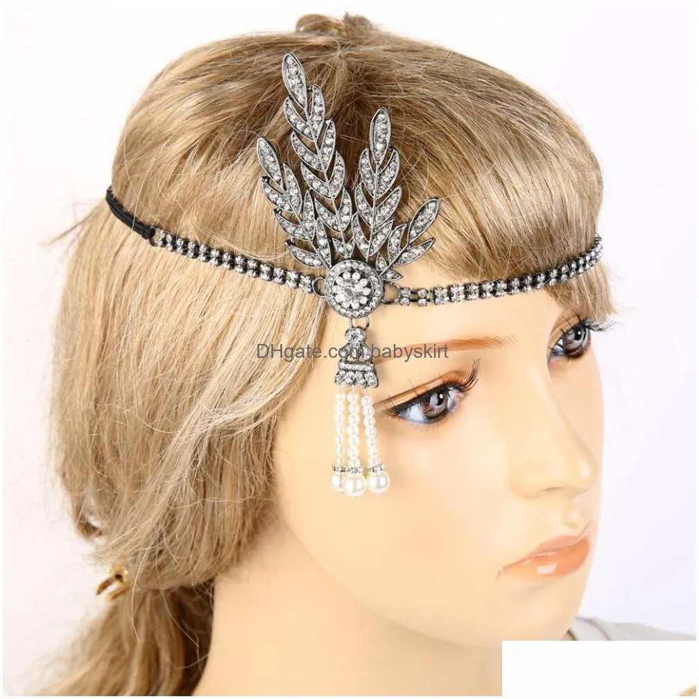 Gatsby Headband Hat 1920`s Hair Cap Silver Ivory Daisy Vintage Flapper Great Costume Dress Accessories