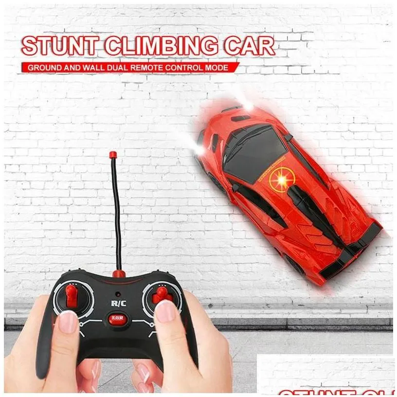electric/rc car rc climbing wall ceiling anti remote control electric drifting 360 rotating stunt racing hine gifts kids toys drop de