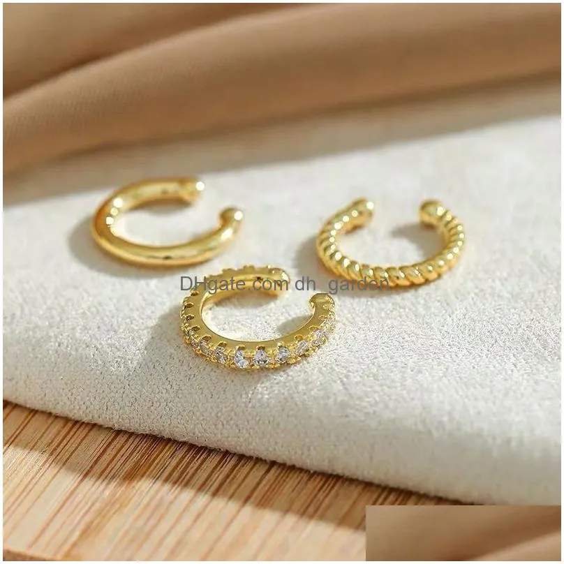 Ear Cuff Fashion Delicate Zircon Cute Clip Earrings Female Buckle Earcuff No Piercings Fake Cartilage Ear For Women Jewelry Dhgarden Otaem