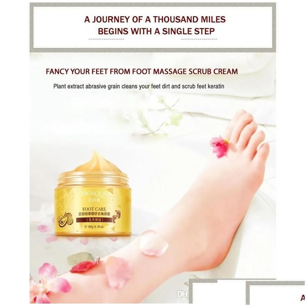 Foot Treatment Bioaqua Care Mas Cream Peeling Exfoliating Moisturizing Spa Beauty Remove Dead Skin Drop Delivery Health Dhlmn