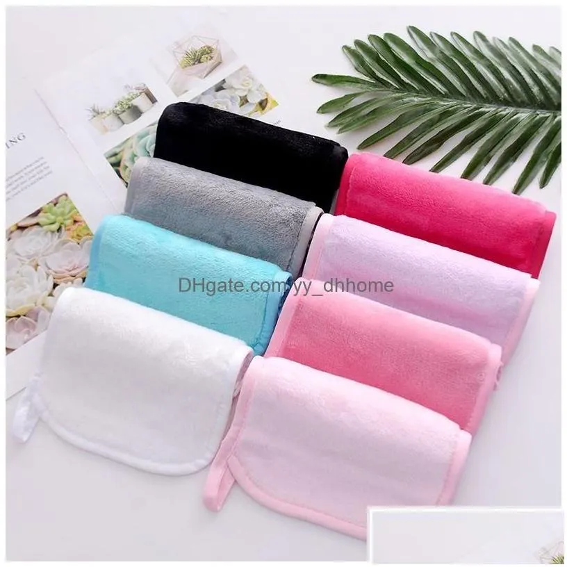 towel 18x40cm makeup reusable microfiber women facial cloth magic face skin cleaning wash towels home textiles drop delivery garden