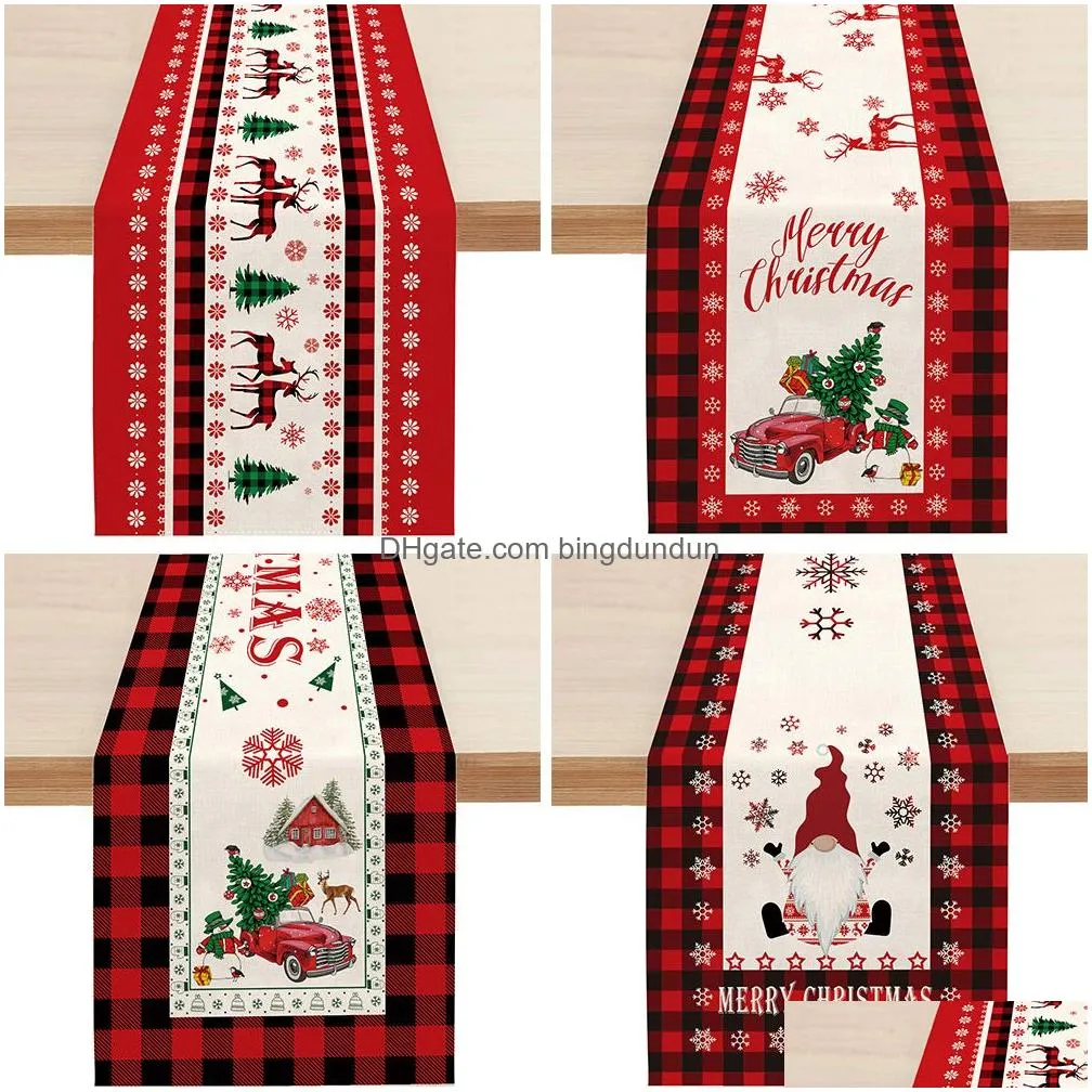 christmas table runner christmas decoration red table runner table linens washable wrinkle resistant washable table runners for party dinner dining