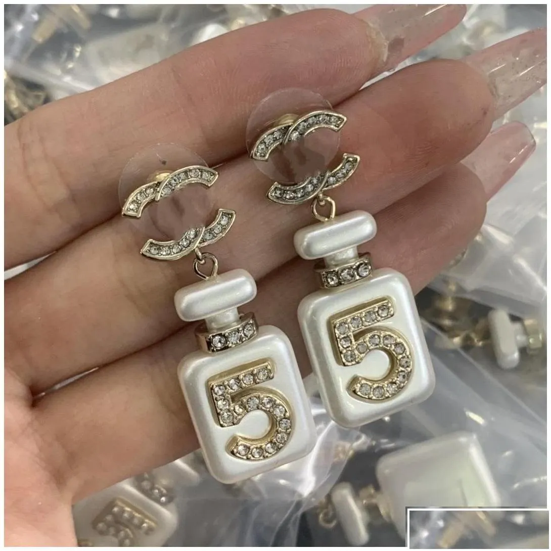 stud 2023 premium brand earring designer girls love channel earrings top luxury fashion jewelry gift accessories ccity art drop deliv