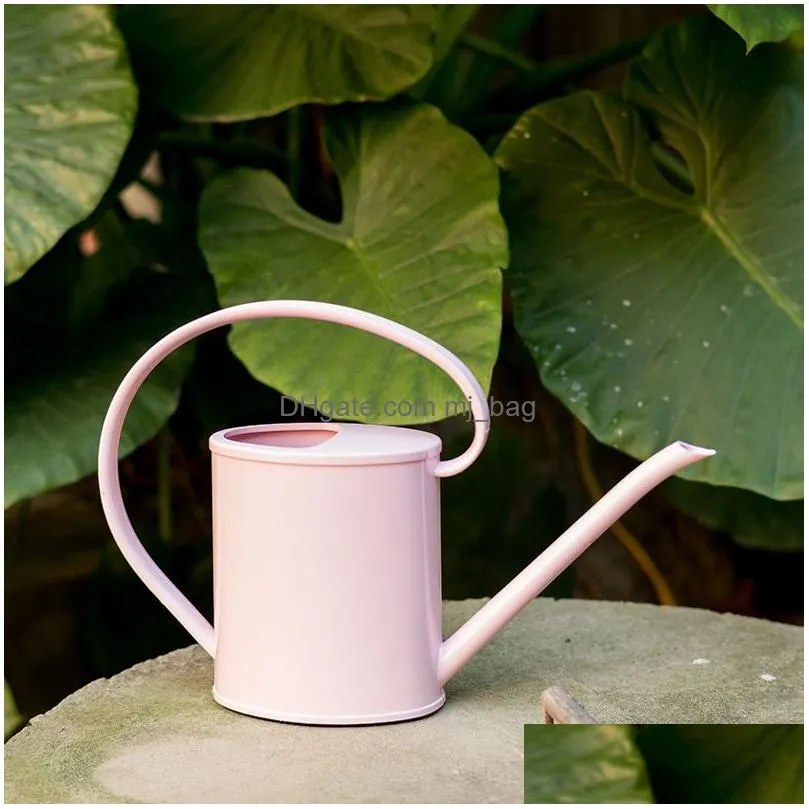 Watering can gardening household long mouth water pot plastic 1.2L large capacity indoor fleshy plant watering Kettle mx6131600