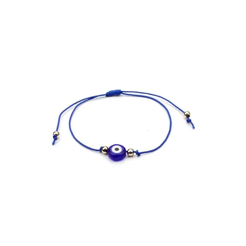 20pcs/lot Lucky String Evil Eye Lucky Red Cord Adjustable Bracelet DIY Jewelry