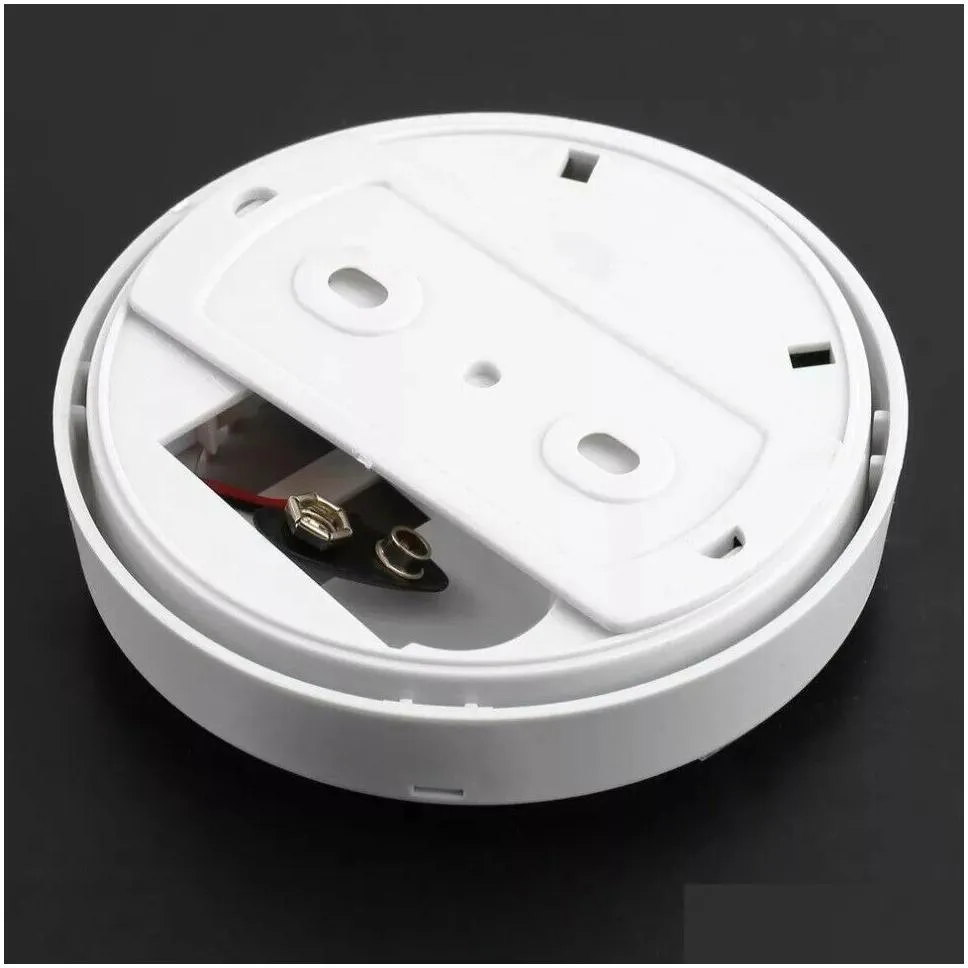 Alarm Accessories 2Pcs Smoke Detector Fire Sentry Alarm Safety 9V Battery Operated Included Drop Delivery Security Surveillance Securi Dhrbt